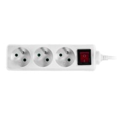Przedłużacz elektr 3-gn, z uziem. 1,5mb POLSKI
