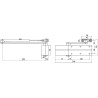 Samozamykacz DC140 40-100kg biały ASSA ABLOY
