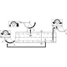Samozamykacz DC140 40-100kg biały ASSA ABLOY