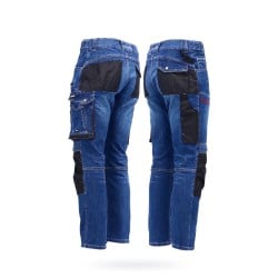 Spodnie Makita jeansowe rozm XL kieszenie wzmocnio