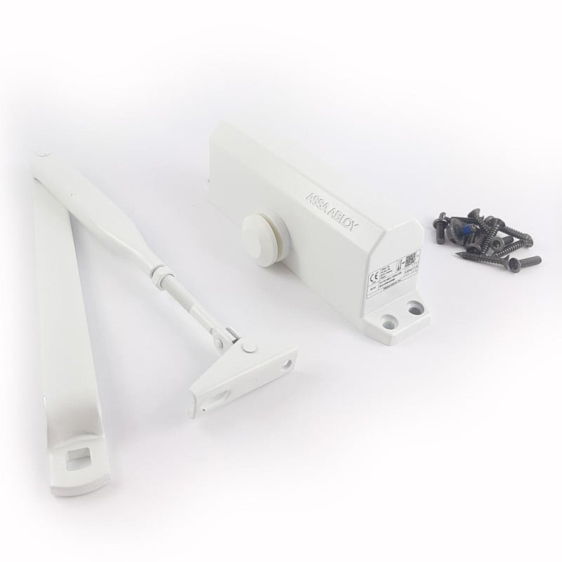 Samozamykacz DC110 biały (40-80kg) ASSA ABLOY