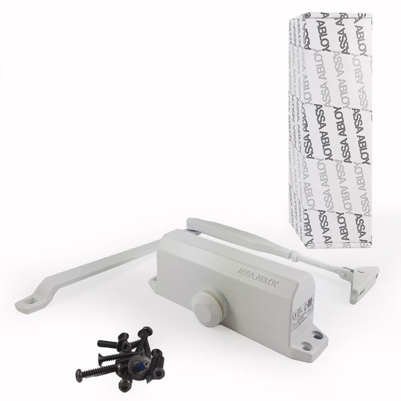 Samozamykacz DC110 biały (40-80kg) ASSA ABLOY