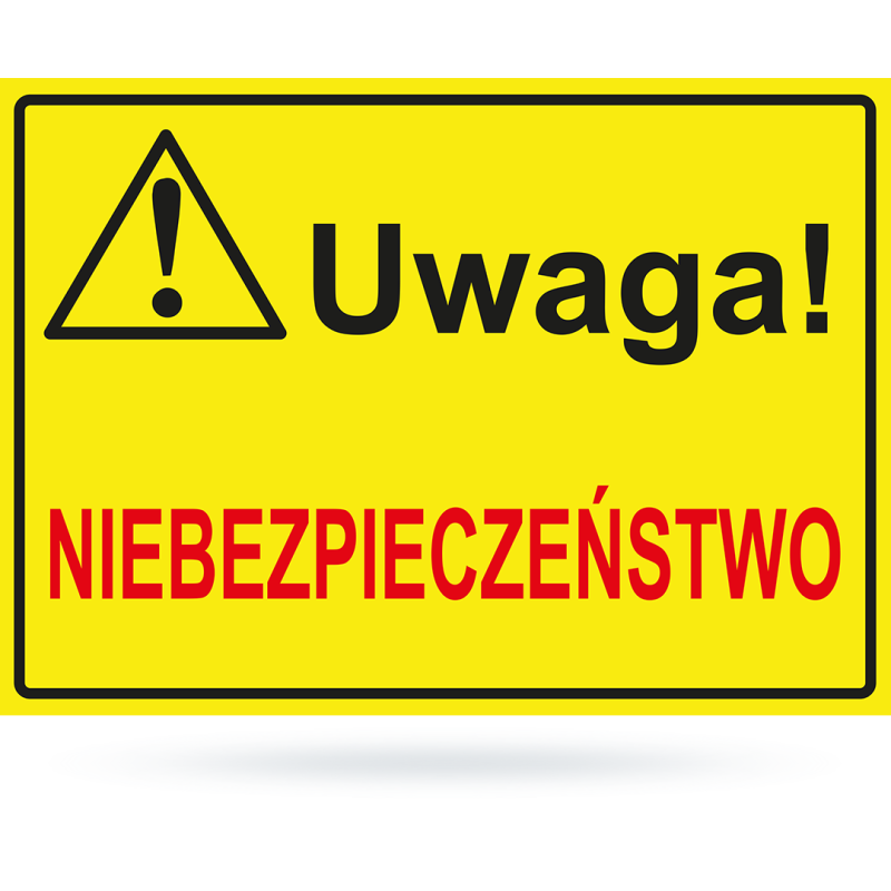 Tab: Uwaga! niebezpieczeństwo BTO-25 25x35cm