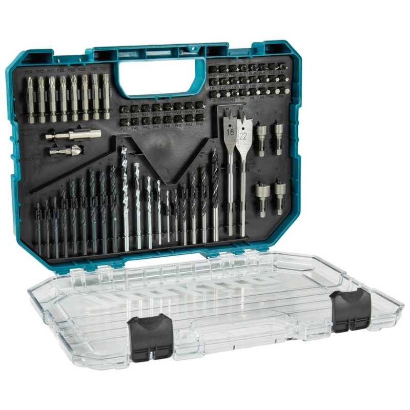 Zestaw bitów wierteł nasadek 75 cz. Makita E-15126