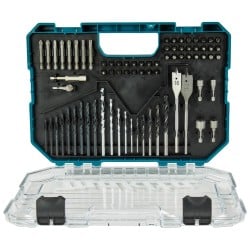 Zestaw bitów wierteł nasadek 75 cz. Makita E-15126