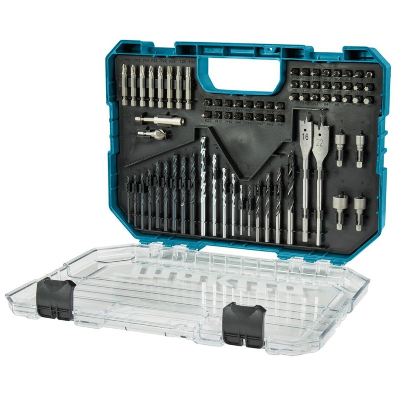 Zestaw bitów wierteł nasadek 75 cz. Makita E-15126