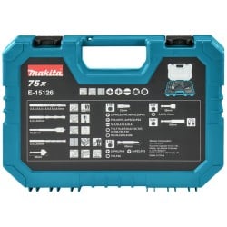 Zestaw bitów wierteł nasadek 75 cz. Makita E-15126