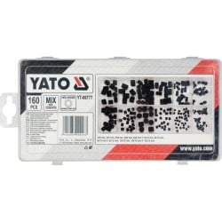 Zestaw 160 śrub imbusowych bez łba YATO YT-06777