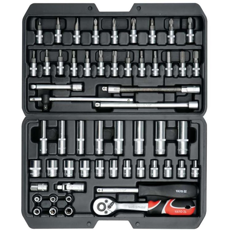 Zestaw narzędziowy kluczy 56el 1/4' YATO YT-14501