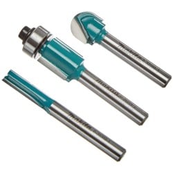 Zestaw 3 frezów do frezarki 6mm Makita D-30209