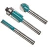 Zestaw 3 frezów do frezarki 6mm Makita D-30209