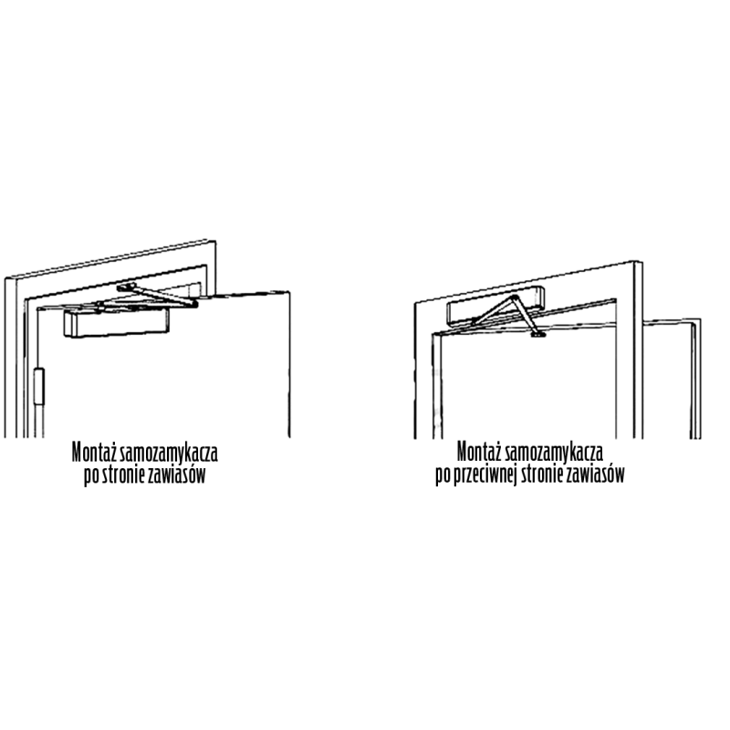 Samozamykacz GEZE TS 4000 (40-120kg) biały