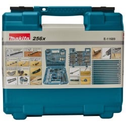Zestaw 256 bitów wierteł narzędzi Makita E-11689