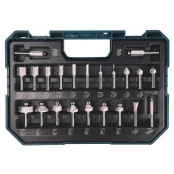 Zestaw 22 frezów do frezarki 8mm Makita D-74778