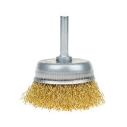 Szczotka doczołowa Ø50mm z trzpieniem 1/4’’ drut karbowany 54-171