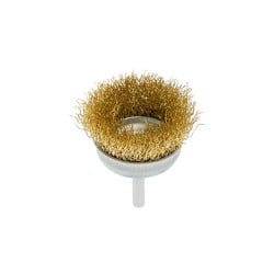 Szczotka doczołowa Ø50mm z trzpieniem 1/4’’ drut karbowany 54-171