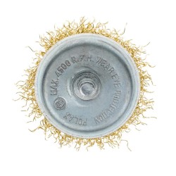 Szczotka doczołowa Ø50mm z trzpieniem 1/4’’ drut karbowany 54-171