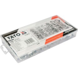 Zestaw 150 nakrętek motylkowych mix YATO YT-06776