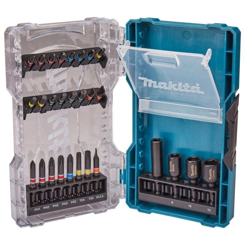 Zestaw udar. bitów i nasadek 28 cz. Makita E-07048
