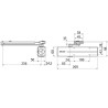 Samozamykacz z ramieniem CZARNY do drzwi max 120kg 1400mm DC300 ASSA ABLOY
