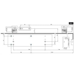 Samozamykacz z ramieniem CZARNY do drzwi max 120kg 1400mm DC300 ASSA ABLOY