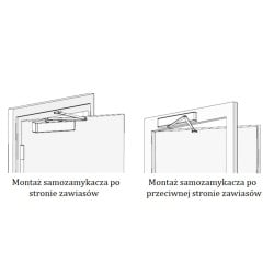 Samozamykacz DC110 (40-80kg) czarny ASSA ABLOY