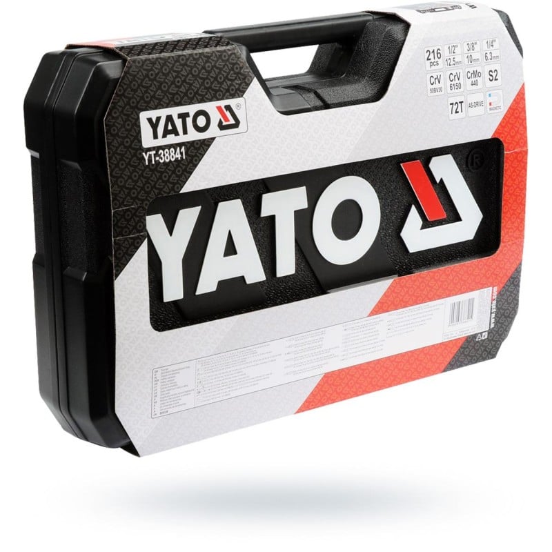 Profesjonalny zestaw serwisowy 216 części XXL YATO YT-38841