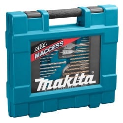 Zestaw bitów wierteł nasadek 104el. Makita D-31778