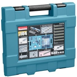 Zestaw bitów wierteł nasadek 104el. Makita D-31778