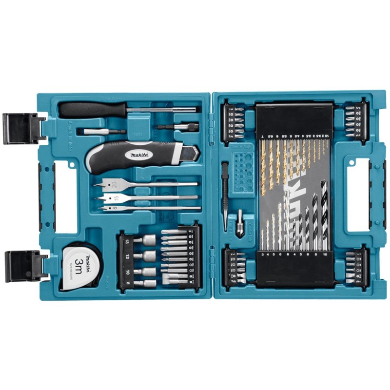 Zestaw bitów wierteł nasadek 71 el. Makita D-33691