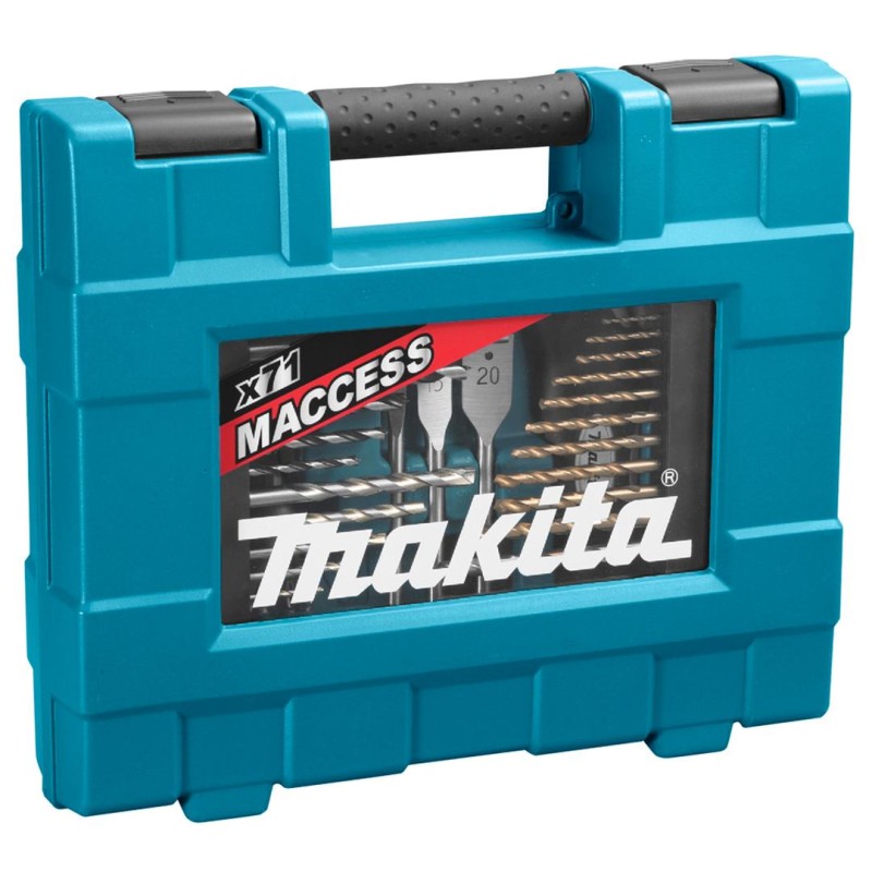 Zestaw bitów wierteł nasadek 71 el. Makita D-33691