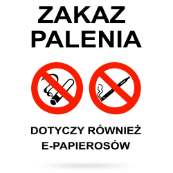 Tab: Zakaz palenia dotyczy...