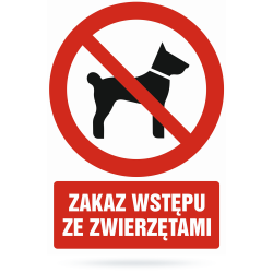 Tablica Zakaz wstępu ze...
