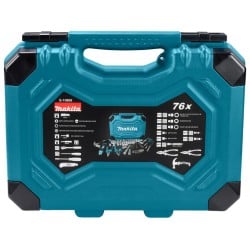 Zestaw narzędzi kluczy 76 części Makita E-10899