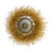 Szczotka doczołowa Ø75mm z trzpieniem 1/4’’ drut karbowany 54-172
