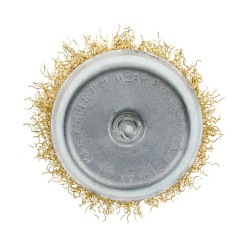 Szczotka doczołowa Ø75mm z trzpieniem 1/4’’ drut karbowany 54-172