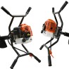 Świder spalinowy(2os)+ wiertło+ adapter50cm(1/4)