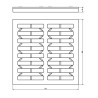 Studzienka rewizyjna 300x300 mm A15 z koszem PP i kratką PVC grafit 01884