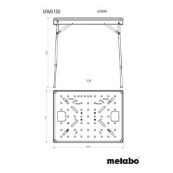 Stół warsztatowy wielofunkcyjny MWB 100 Metabo 626991000