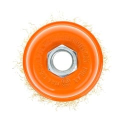 Szczotka doczołowa Ø 65mm gwint M14 drut karbowany 54-175