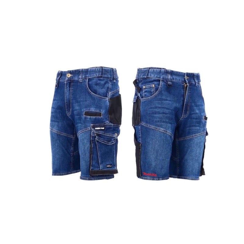 Spodenki Makita jeansowe rozm XL kieszenie wzmocni