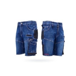 Spodenki Makita jeansowe rozm XL kieszenie wzmocni