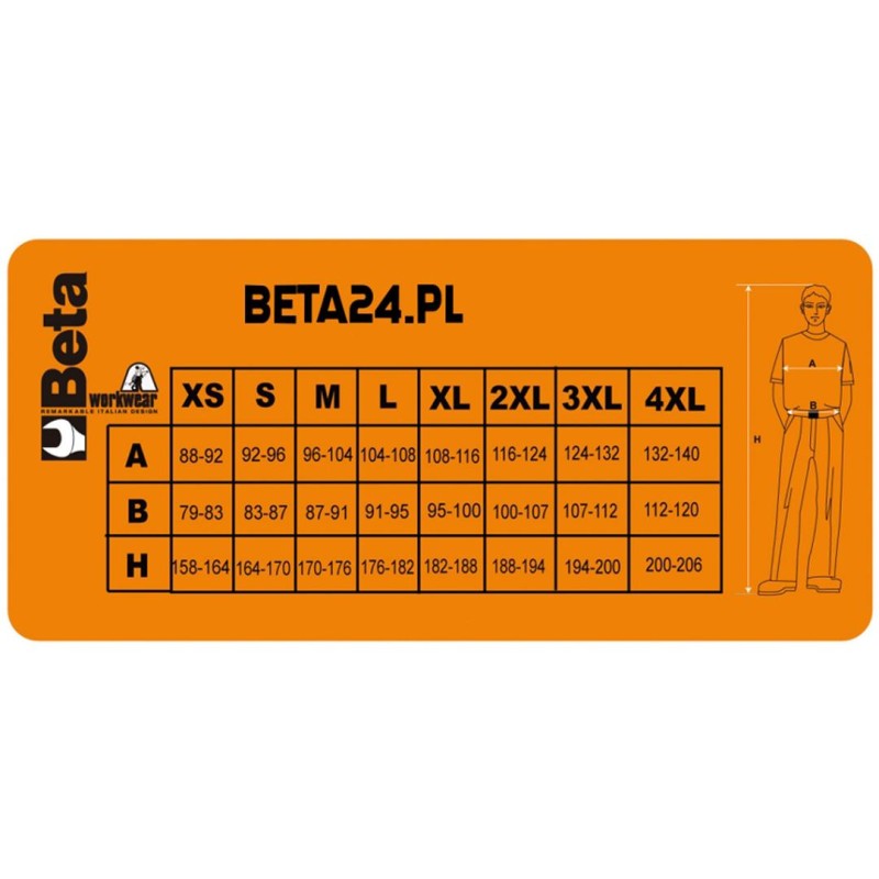 Spodnie robocze BHP dżinsowe elastyczne BETA XL