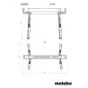 Zestaw kozłów roboczych kobyłki Metabo MAB 82 626990000 składane 590kg 2 szt.