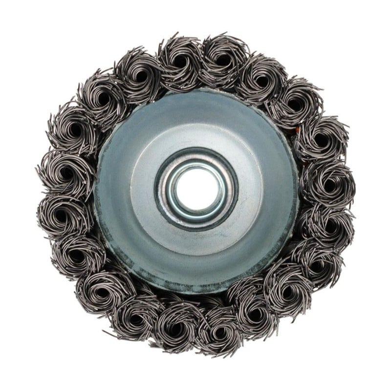 Szczotka doczołowa Ø 85mm gwint M14 drut splatany 54-161