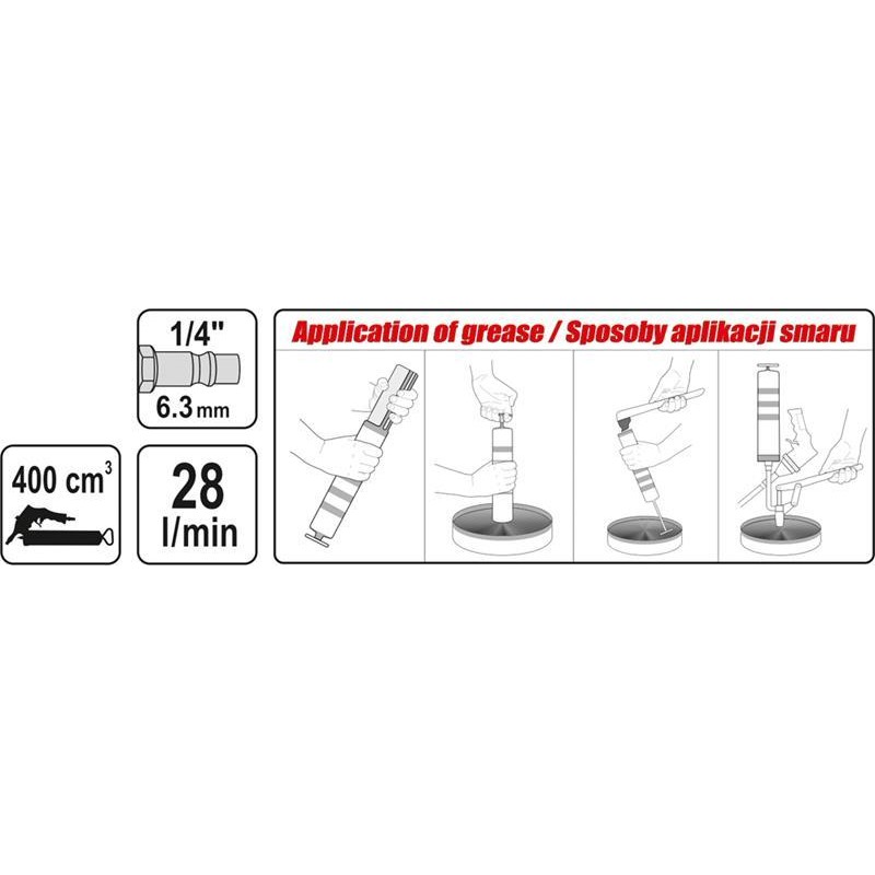 Smarownica pneumatyczna 400 cm3