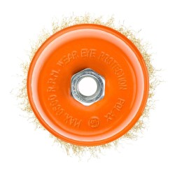 Szczotka doczołowa Ø 100mm gwint M14 drut karbowany 54-157