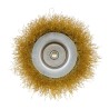 Szczotka doczołowa Ø100mm z trzpieniem 1/4’’ drut karbowany 54-173