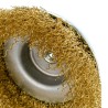 Szczotka doczołowa Ø100mm z trzpieniem 1/4’’ drut karbowany 54-173