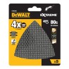 Siatka ścierna trójkątna z rzepem DeWALT DTM3092-QZ EXTREME 93x93mm P80 5 szt.